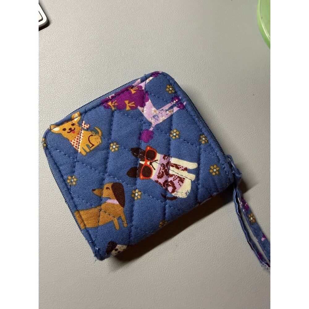 Vera Bradley Essential Small Zip-Around Wallet Bark Park